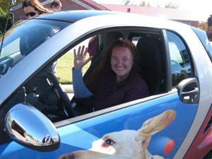 Nakia Ritchie was selected as the second Smart Car winner in Hill's Drive Nutrition Sweepstakes.