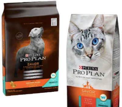 Purina Pro Plan SAVOR with Probiotics dry pet food formulas