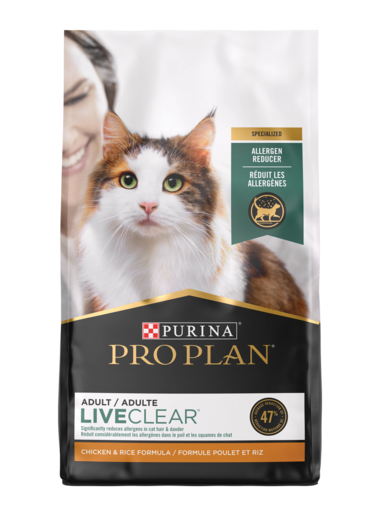 Purina Pro Plan LiveClear allergen reducing cat food