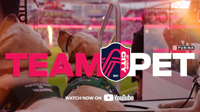 St. Louis CITY SC's team pet will join players during training and recovery while participating in matchday activities at Energizer Park.