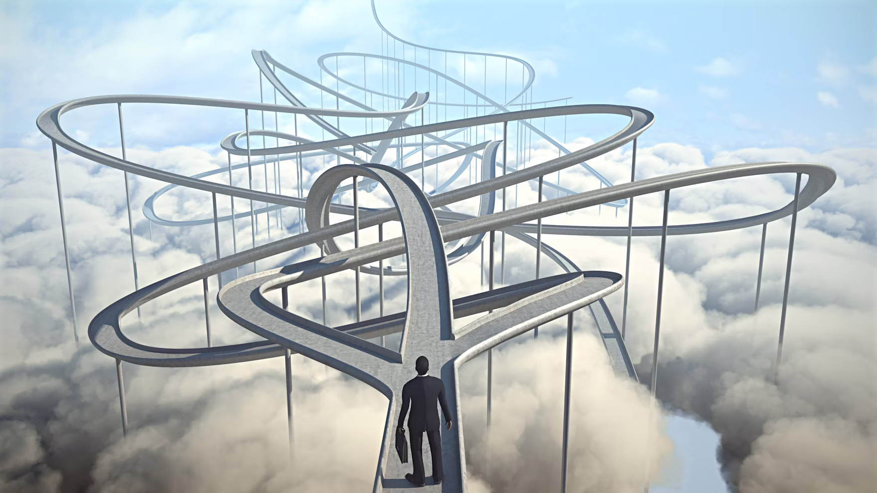 Business Man Highway Clouds qb Ekj Pl S Sq