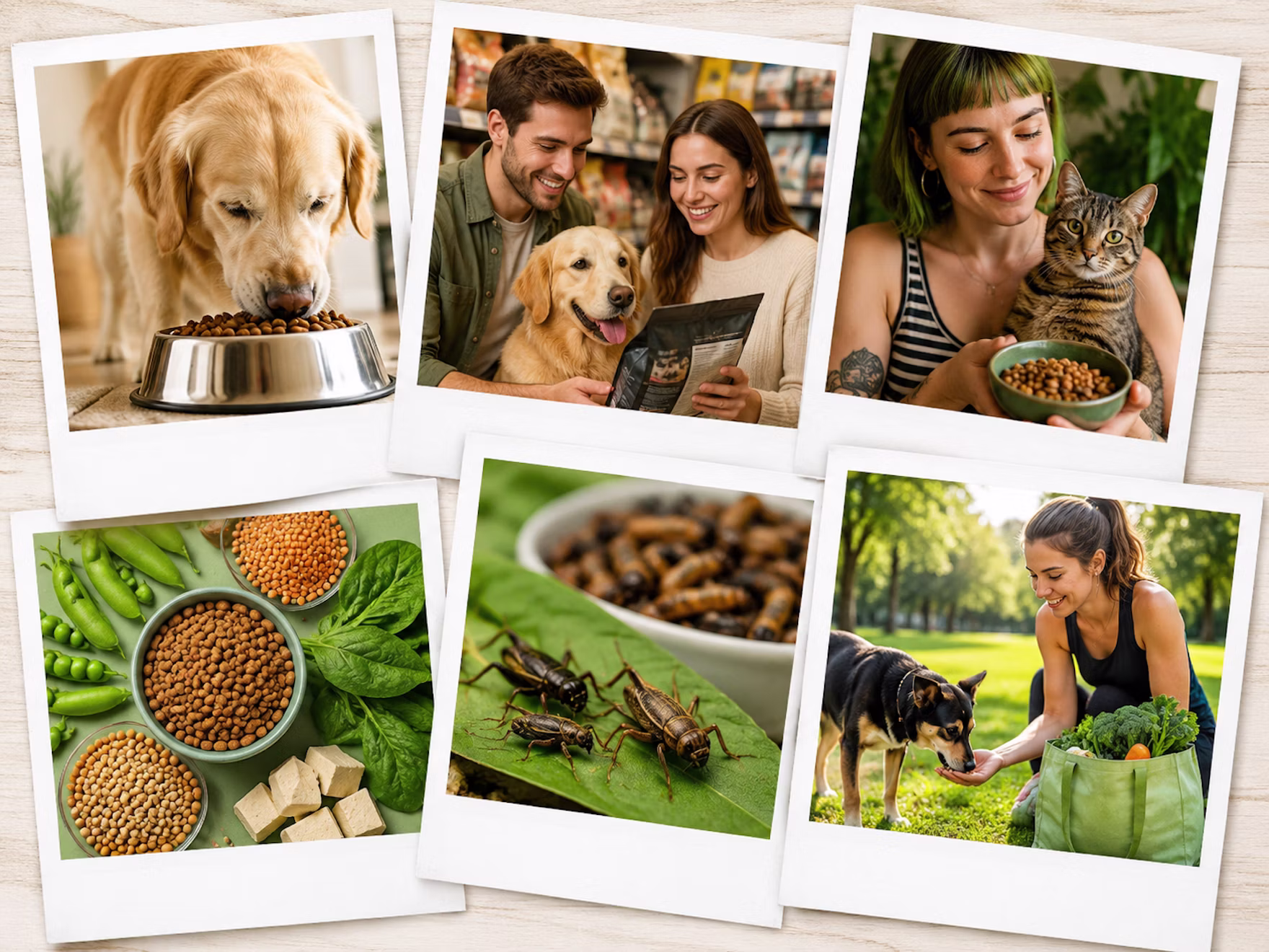 Collage Of Polaroid Photos Alternative Proteins Insect Vegan dw Ben Yl Cqw