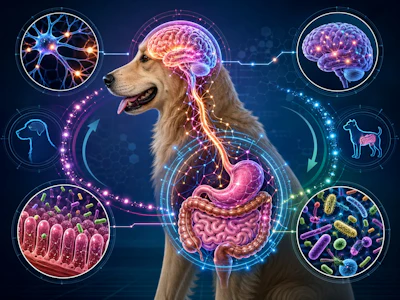 Posbióticos Acalmam Cães Via Eixo Intestino Cérebro