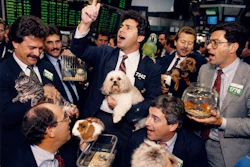 1980s Photo Of A Stock Brokers On The New York Stock Exchange Floor pc Px1 Zx1 Nx