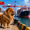 A Chow Chow Standing In A Port In China u8u J Ui Khe9