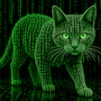 Cat Made From Green Digits w12 F1 Fha9e