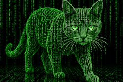 Cat Made From Green Digits w12 F1 Fha9e