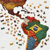 Dalle 2024 06 27 063329 A Map Of Latin America Made With Dog Kibble Arranged Like A Mosaic The Different Countries Are Outlined And Distinguishable By Variations In Kibble C ag5 Bg Lfxe C