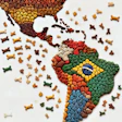 Dalle 2024 06 27 063329 A Map Of Latin America Made With Dog Kibble Arranged Like A Mosaic The Different Countries Are Outlined And Distinguishable By Variations In Kibble C ag5 Bg Lfxe C